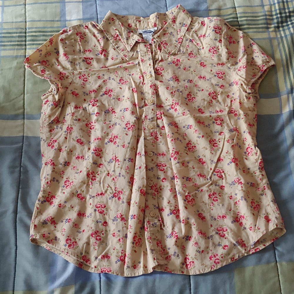 Vintage Floral Old Navy Top